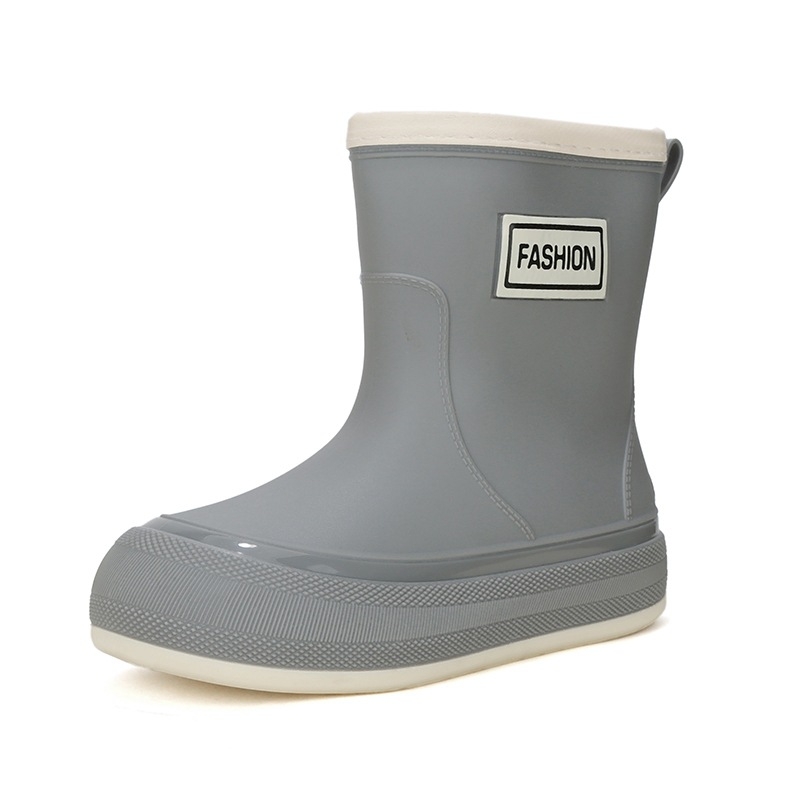 Γυναικείες αδιάβροχες PVC μπότες βροχής, κοντός σωλήνας, αντιολισθητική σόλα, 1–3 cm τακούνι, τεσσάρων εποχών