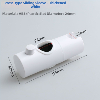 Držiak sprchy s nastaviteľným ramenom, univerzálny držiak sprchy, ABS materiál, dažďová funkcia