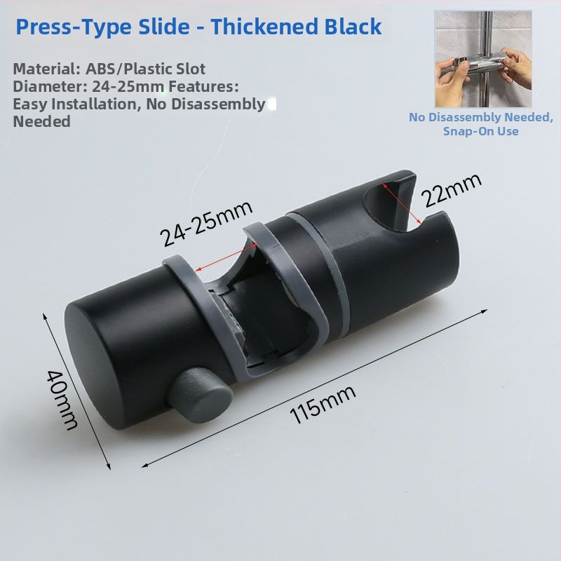 Držiak sprchy s nastaviteľným ramenom, univerzálny držiak sprchy, ABS materiál, dažďová funkcia