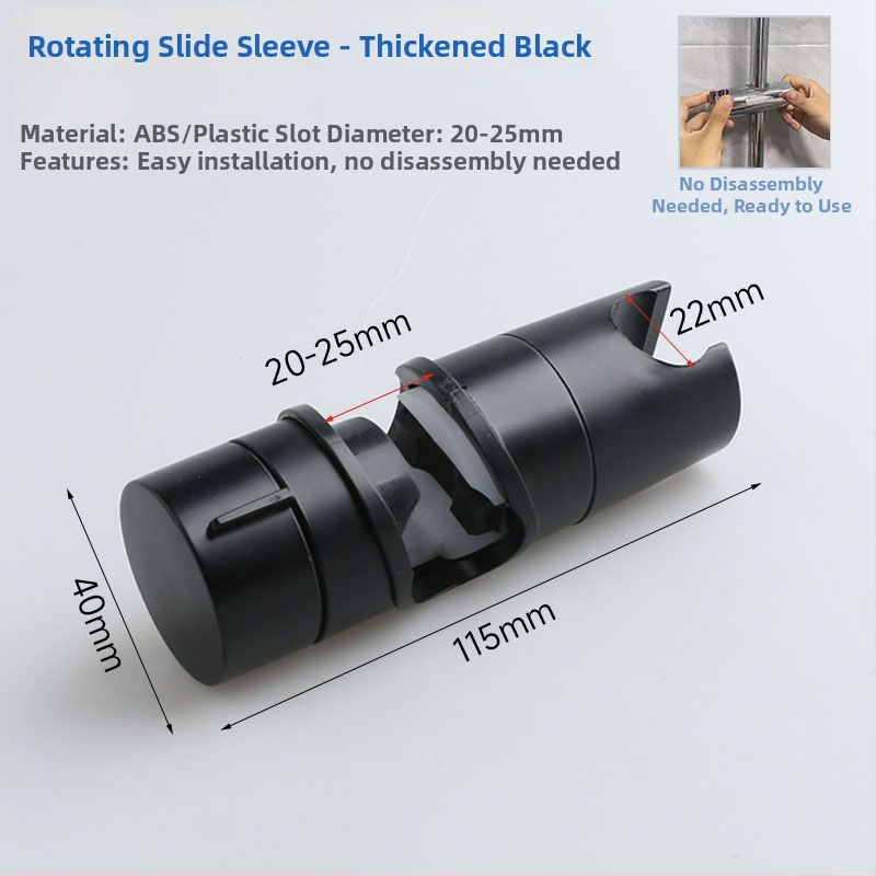 Držiak sprchy s nastaviteľným ramenom, univerzálny držiak sprchy, ABS materiál, dažďová funkcia