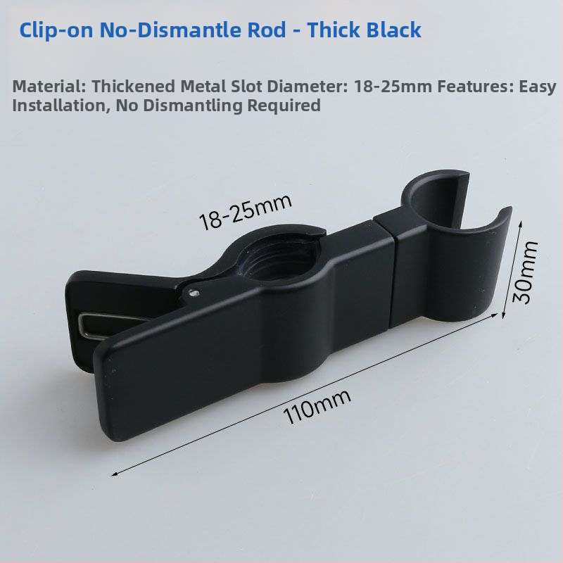 Držiak sprchy s nastaviteľným ramenom, univerzálny držiak sprchy, ABS materiál, dažďová funkcia