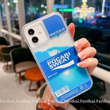 Potrivită pentru iPhone 17 Pro Max, husă de telefon populară cu nisip lichid și funcție de plutire într-o băutură, 16 găuri mari, carcasă de protecție, rezistentă la căderi.