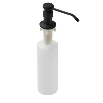 Диспенсър за сапун за кухненска мивка – голям капацитет, механизъм за натискане, корпус от мед и неръждаема стомана с бутилка ПЭ