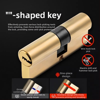 Цилиндър за заключване | Марка Shouli | Модел WJFDMSX | За врати | Стил: Модерен стил