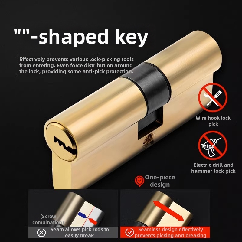 Цилиндър за заключване | Марка Shouli | Модел WJFDMSX | За врати | Стил: Модерен стил