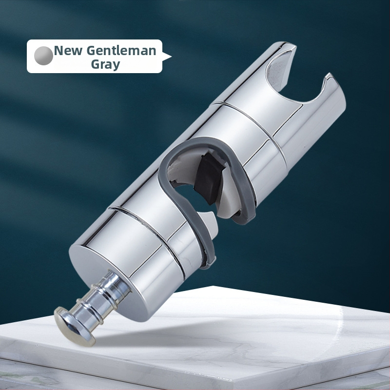 Držiak sprchový s vyvýšenou tyčou, univerzálny, bez vŕtania, nastaviteľné spodné sedenie a posuvný puzdro — Carpenter Ding