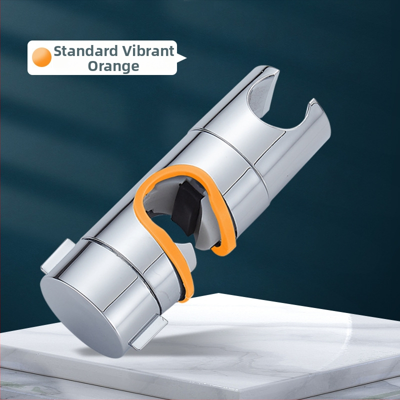 Držiak sprchový s vyvýšenou tyčou, univerzálny, bez vŕtania, nastaviteľné spodné sedenie a posuvný puzdro — Carpenter Ding