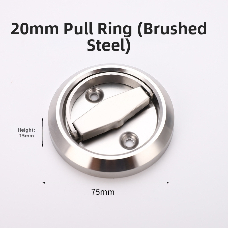 Skrytý zámok pre vnútorné dvere so zaobleným držadlom – zliatina zinok, model Invisible door lock