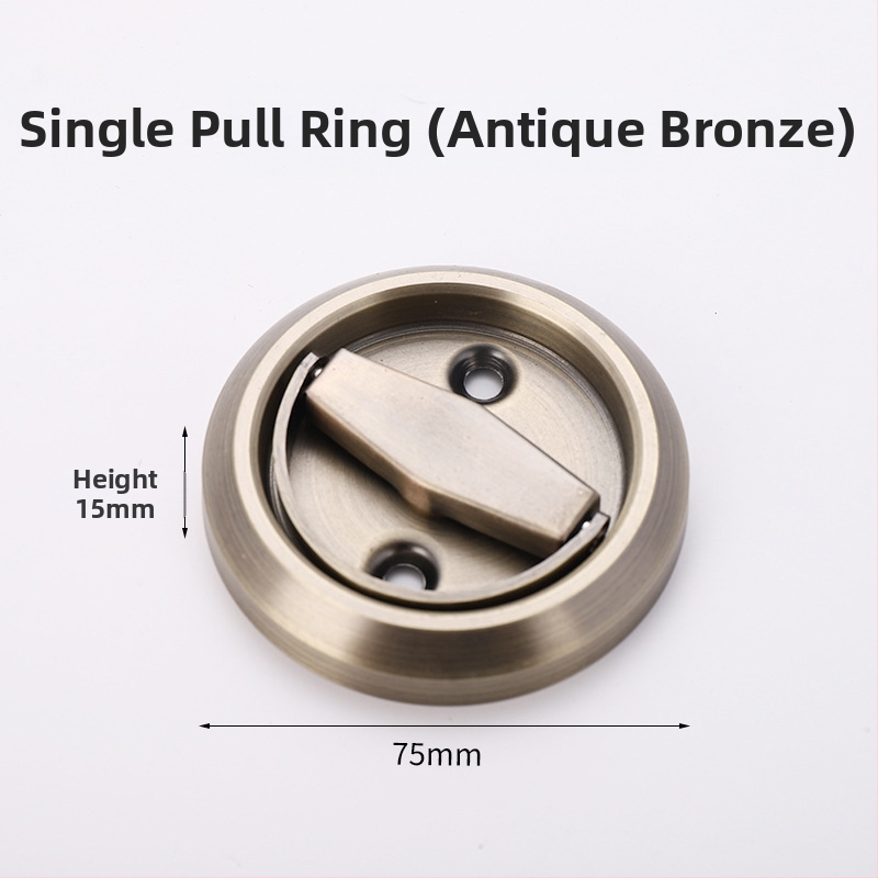 Skrytý zámok pre vnútorné dvere so zaobleným držadlom – zliatina zinok, model Invisible door lock