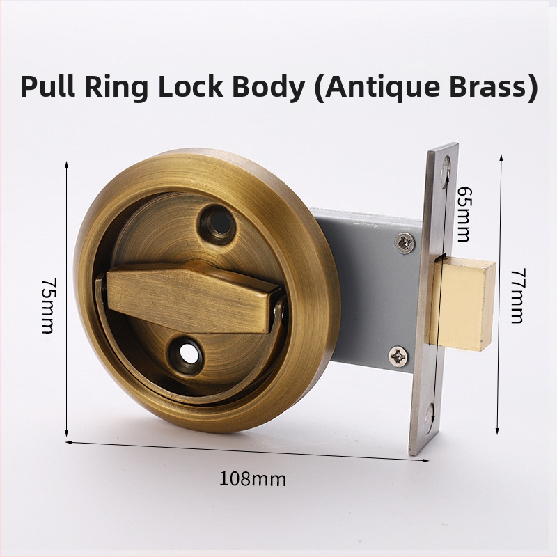 Skrytý zámok pre vnútorné dvere so zaobleným držadlom – zliatina zinok, model Invisible door lock