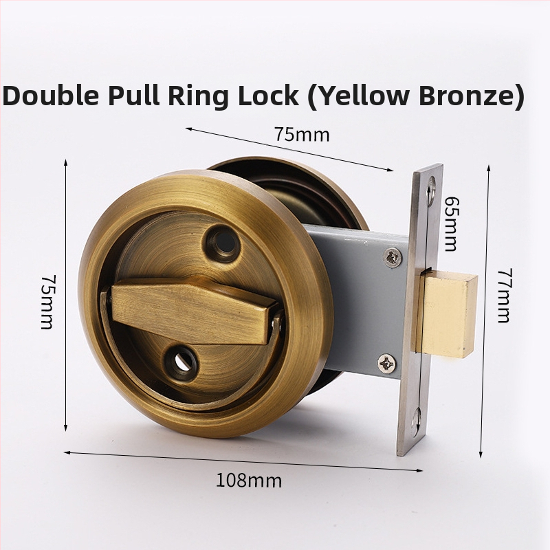 Skrytý zámok pre vnútorné dvere so zaobleným držadlom – zliatina zinok, model Invisible door lock