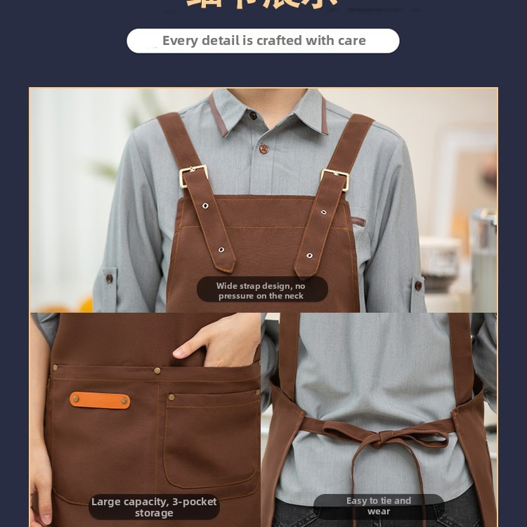 Αδιάβροχο ποδιά χωρίς μανίκια για catering - Πολυεστέρας, μοντέρνος απλός σχεδιασμός