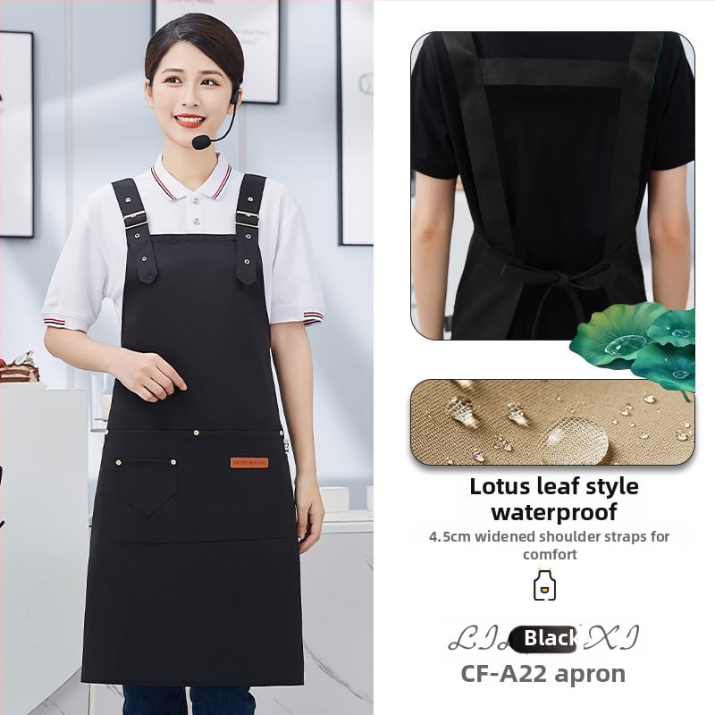 Αδιάβροχο ποδιά χωρίς μανίκια για catering - Πολυεστέρας, μοντέρνος απλός σχεδιασμός