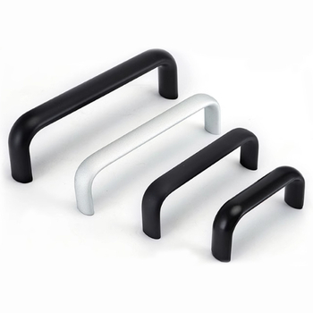 Λαβή από κράμα αλουμινίου LS516 για ντουλάπια, ρυθμιζόμενο διάκενο οπών 30/32/64/75/100/120/128, σχήμα τόξου, μοντέρνο μινιμαλιστικό στυλ