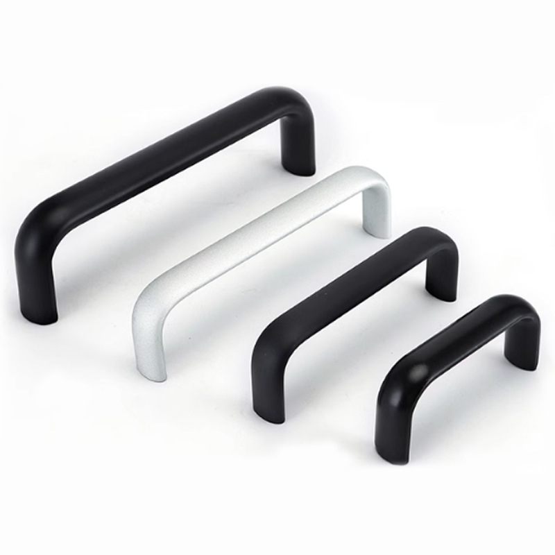 Λαβή από κράμα αλουμινίου LS516 για ντουλάπια, ρυθμιζόμενο διάκενο οπών 30/32/64/75/100/120/128, σχήμα τόξου, μοντέρνο μινιμαλιστικό στυλ