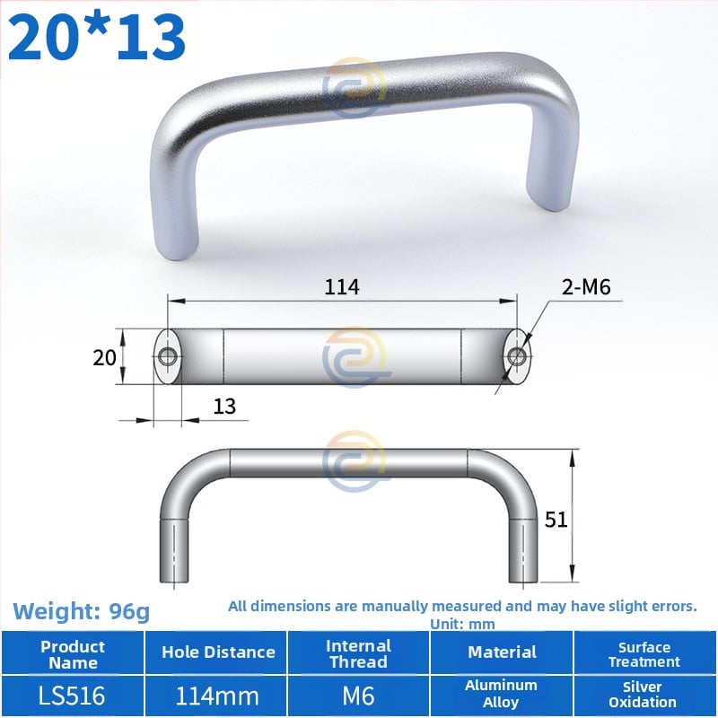 Λαβή από κράμα αλουμινίου LS516 για ντουλάπια, ρυθμιζόμενο διάκενο οπών 30/32/64/75/100/120/128, σχήμα τόξου, μοντέρνο μινιμαλιστικό στυλ