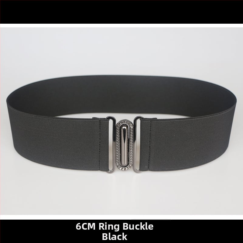 Centură elastică pentru talie, pentru rochie, cu dungi, cu buclă simplă, textură moale