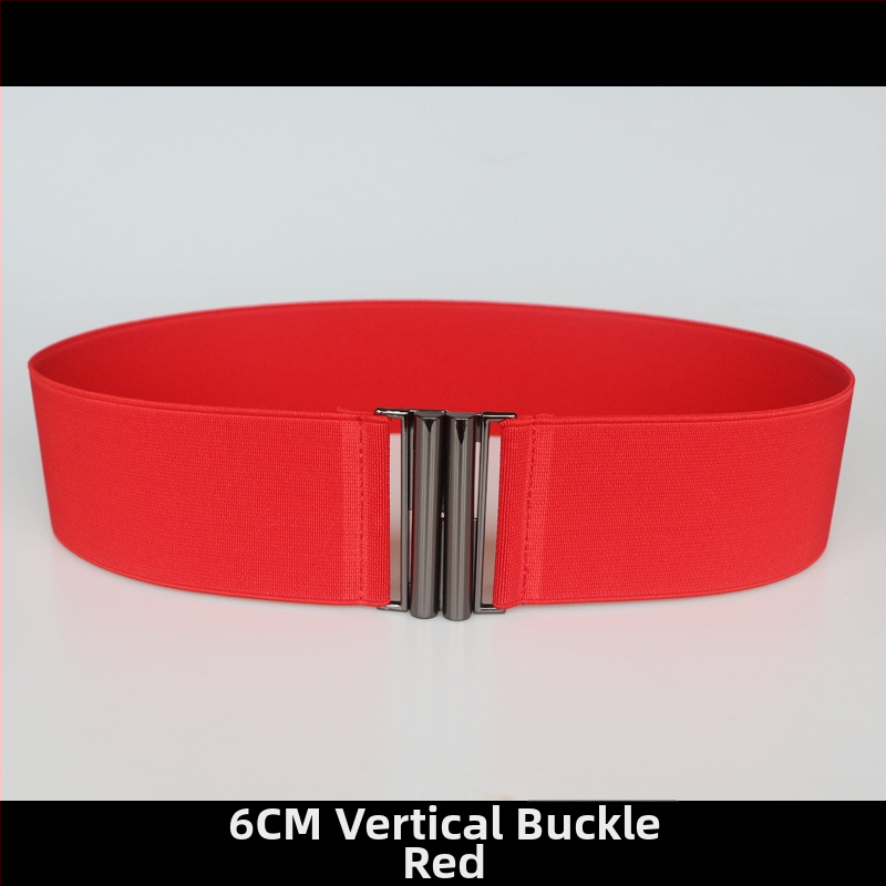 Centură elastică pentru talie, pentru rochie, cu dungi, cu buclă simplă, textură moale