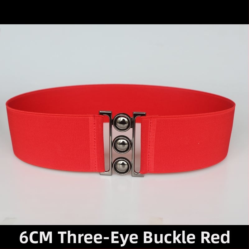 Centură elastică pentru talie, pentru rochie, cu dungi, cu buclă simplă, textură moale