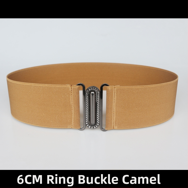 Centură elastică pentru talie, pentru rochie, cu dungi, cu buclă simplă, textură moale