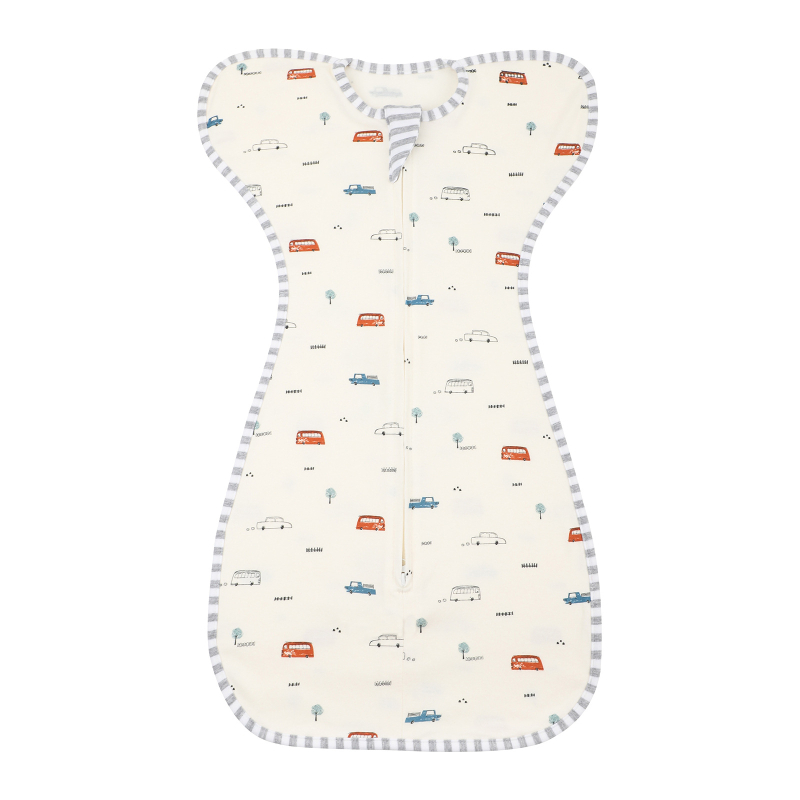 Βρεφικός υπνόσακος από 95%+ βαμβάκι, αντι-startle σχεδίαση, αποσπώμενα μανίκια, τεσσάρων εποχών, φερμουάρ νάιλον