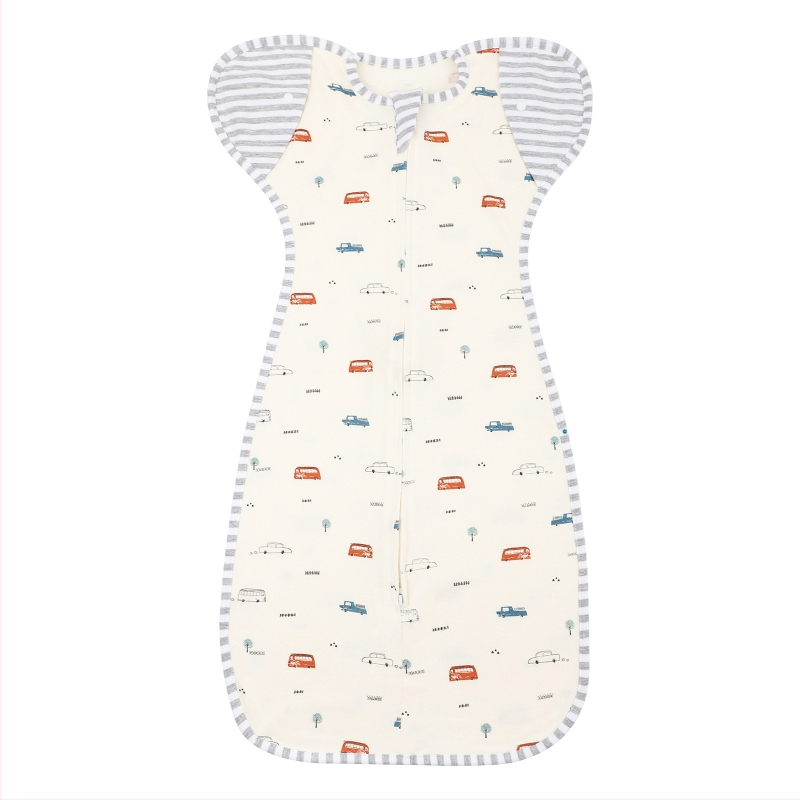 Βρεφικός υπνόσακος από 95%+ βαμβάκι, αντι-startle σχεδίαση, αποσπώμενα μανίκια, τεσσάρων εποχών, φερμουάρ νάιλον