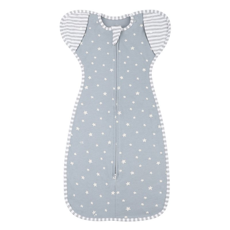 Βρεφικός υπνόσακος από 95%+ βαμβάκι, αντι-startle σχεδίαση, αποσπώμενα μανίκια, τεσσάρων εποχών, φερμουάρ νάιλον