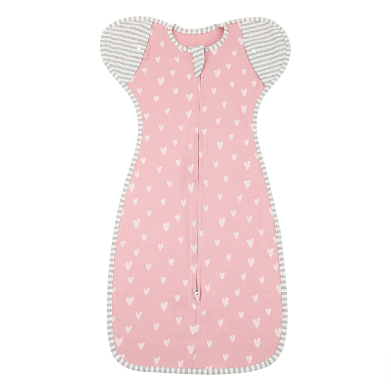 Βρεφικός υπνόσακος από 95%+ βαμβάκι, αντι-startle σχεδίαση, αποσπώμενα μανίκια, τεσσάρων εποχών, φερμουάρ νάιλον