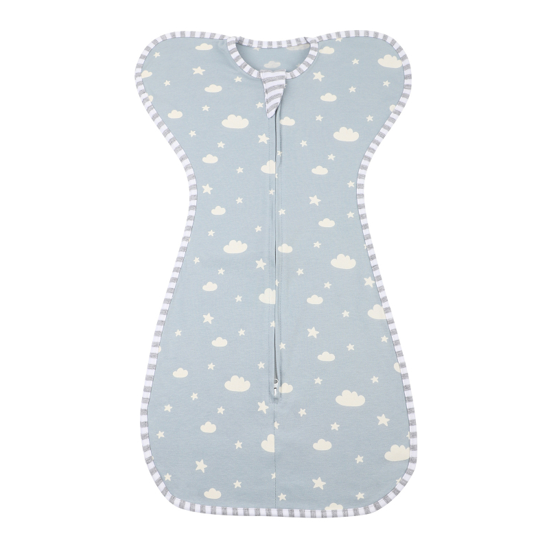 Βρεφικός υπνόσακος από 95%+ βαμβάκι, αντι-startle σχεδίαση, αποσπώμενα μανίκια, τεσσάρων εποχών, φερμουάρ νάιλον