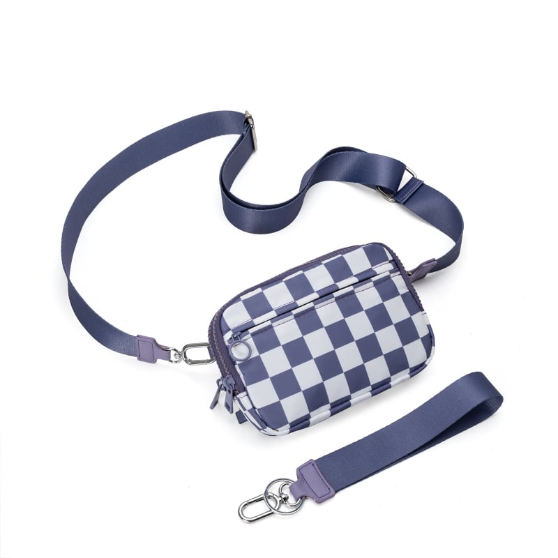 JUNI Geantă crossbody din nylon — unisex, ultra-ușoară, economisire de spațiu, pentru sporturi în aer liber, stil stradal