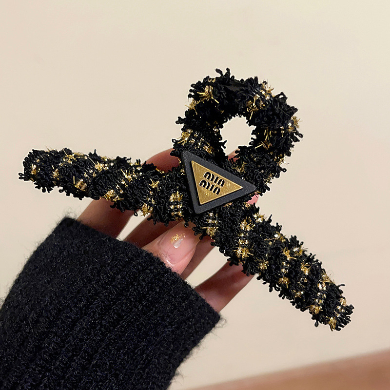 Леопардов принт клип за коса с панделка и форма на акула, ръчна изработка, кадифена и сатенена материя