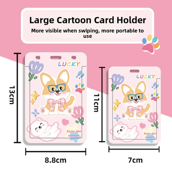 ABS картодържател, карикатурен стил, анти-изгубване, за студентска карта, кампус карта, библиотечна карта и игрови/идентификационни карти