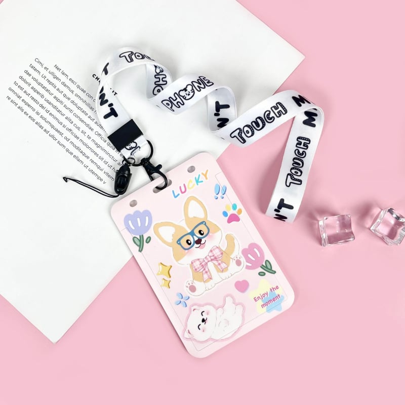 ABS картодържател, карикатурен стил, анти-изгубване, за студентска карта, кампус карта, библиотечна карта и игрови/идентификационни карти