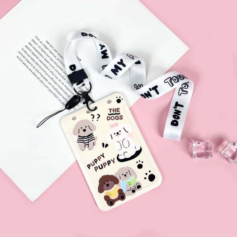 ABS картодържател, карикатурен стил, анти-изгубване, за студентска карта, кампус карта, библиотечна карта и игрови/идентификационни карти