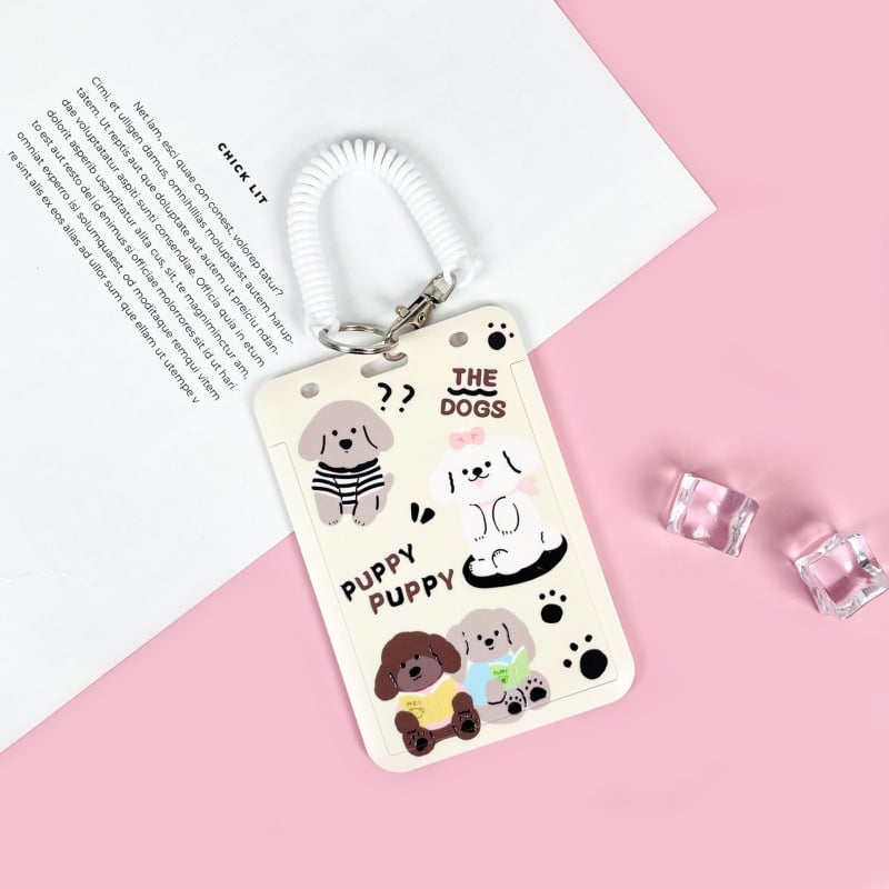 ABS картодържател, карикатурен стил, анти-изгубване, за студентска карта, кампус карта, библиотечна карта и игрови/идентификационни карти