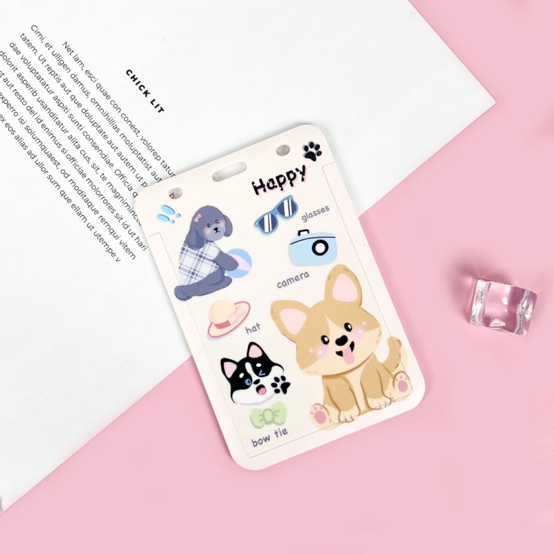 ABS картодържател, карикатурен стил, анти-изгубване, за студентска карта, кампус карта, библиотечна карта и игрови/идентификационни карти