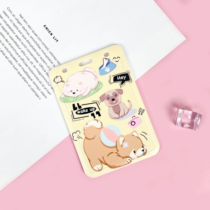 ABS картодържател, карикатурен стил, анти-изгубване, за студентска карта, кампус карта, библиотечна карта и игрови/идентификационни карти