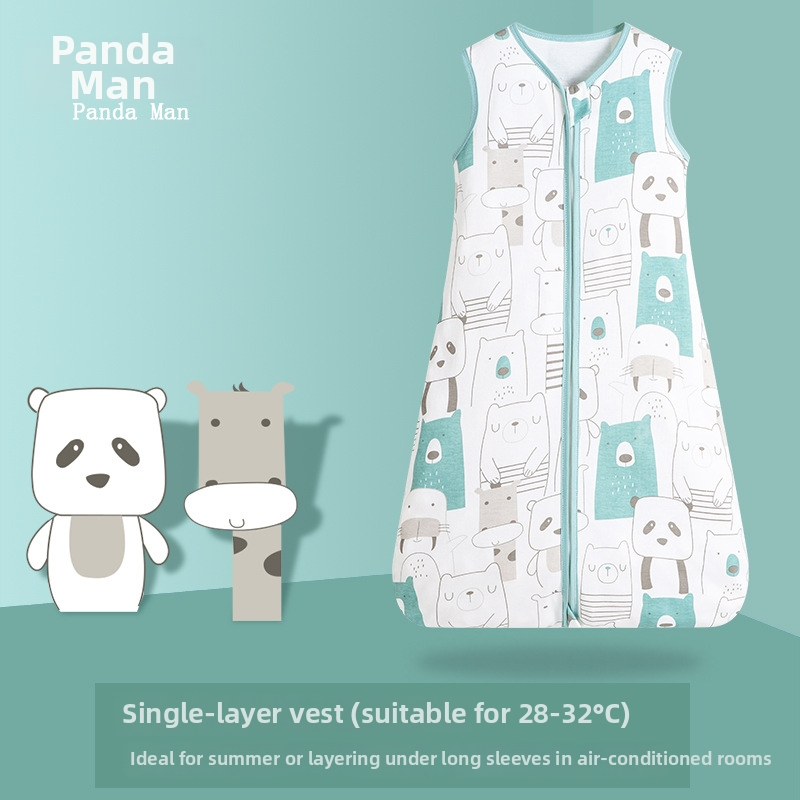 Υπνόσακος μωρού, σε στυλ γιλέκου, 95% βαμβάκι+, αντιβακτηριακός, σχέδιο καρτούν