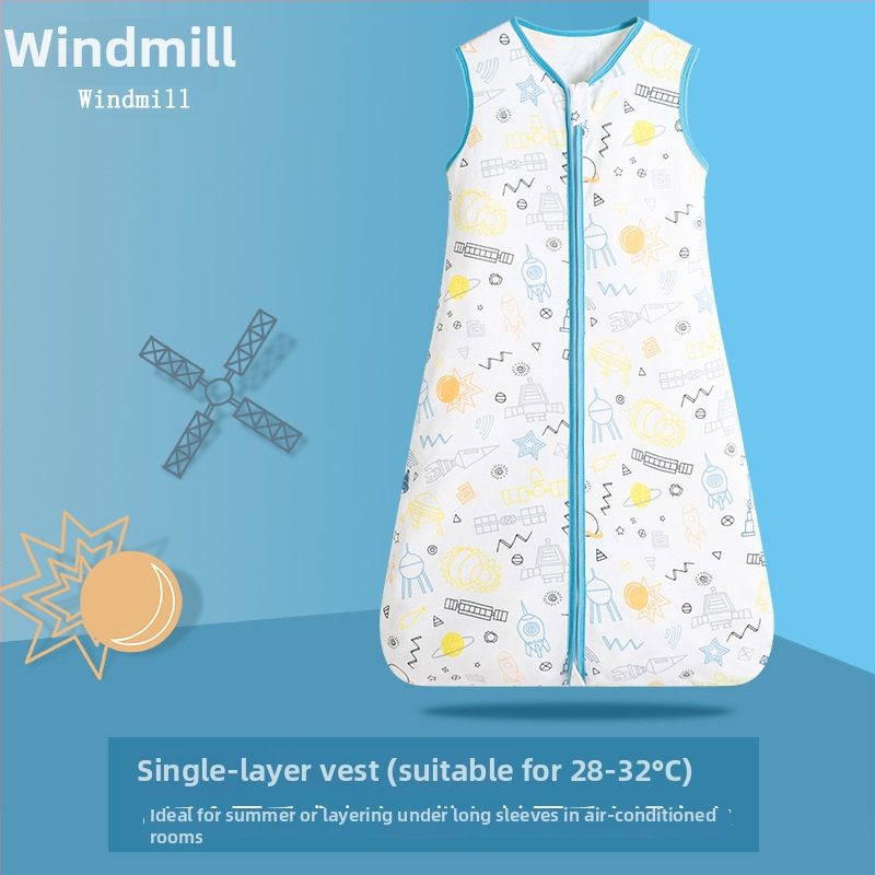 Υπνόσακος μωρού, σε στυλ γιλέκου, 95% βαμβάκι+, αντιβακτηριακός, σχέδιο καρτούν