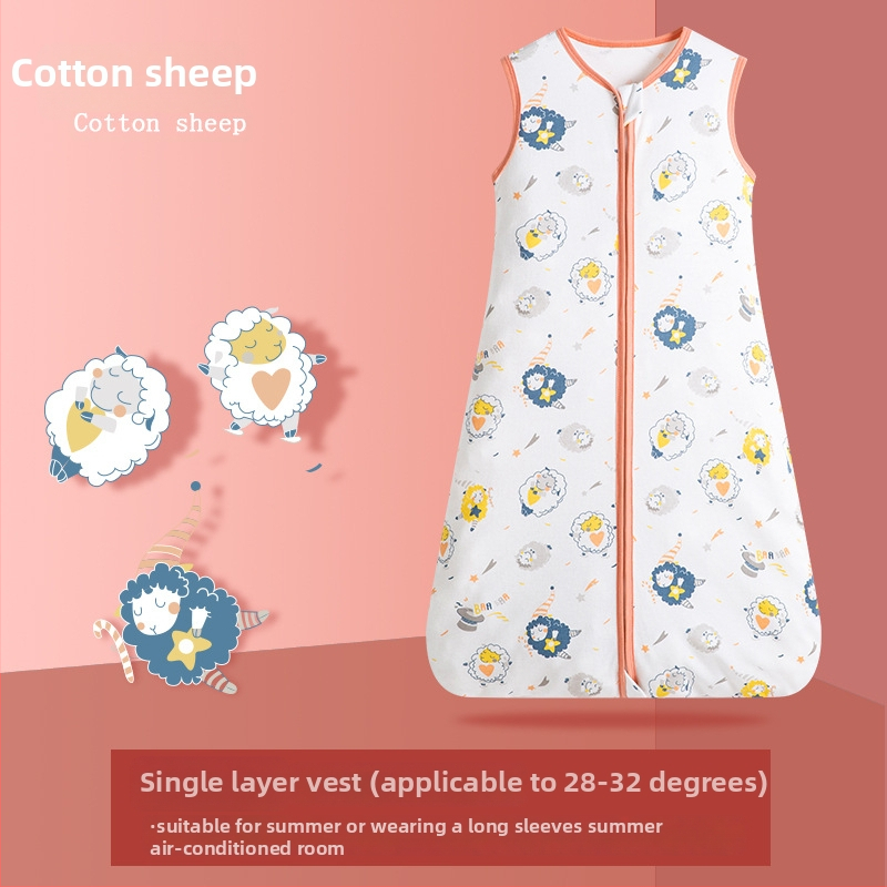 Υπνόσακος μωρού, σε στυλ γιλέκου, 95% βαμβάκι+, αντιβακτηριακός, σχέδιο καρτούν