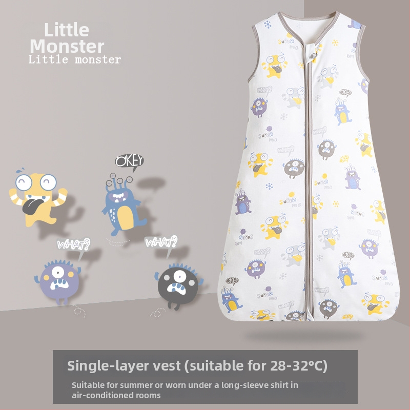 Υπνόσακος μωρού, σε στυλ γιλέκου, 95% βαμβάκι+, αντιβακτηριακός, σχέδιο καρτούν