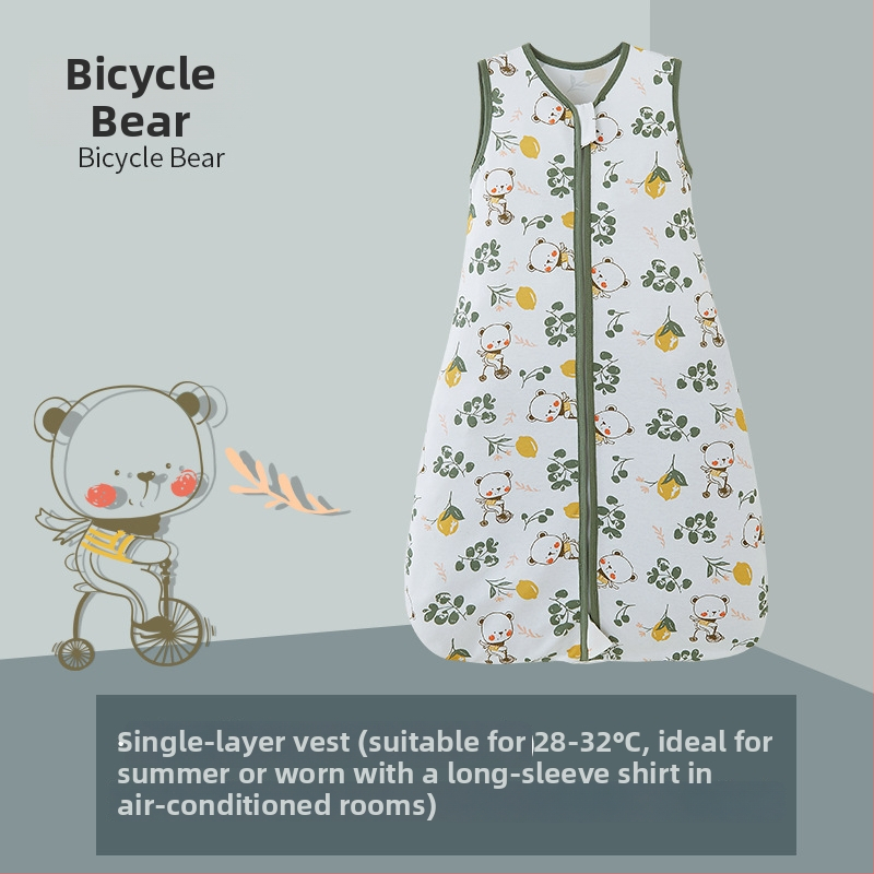 Υπνόσακος μωρού, σε στυλ γιλέκου, 95% βαμβάκι+, αντιβακτηριακός, σχέδιο καρτούν