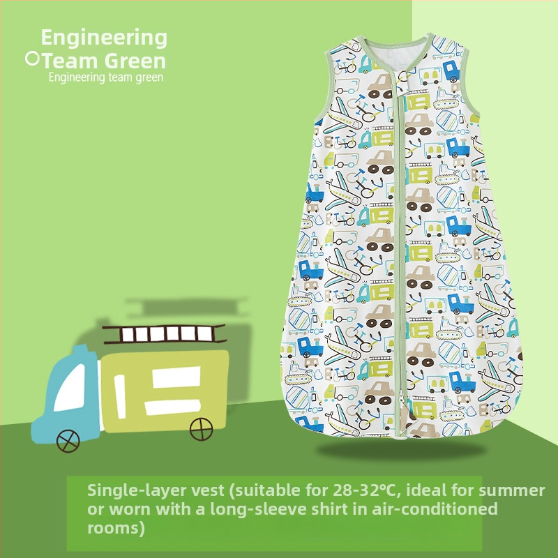 Υπνόσακος μωρού, σε στυλ γιλέκου, 95% βαμβάκι+, αντιβακτηριακός, σχέδιο καρτούν