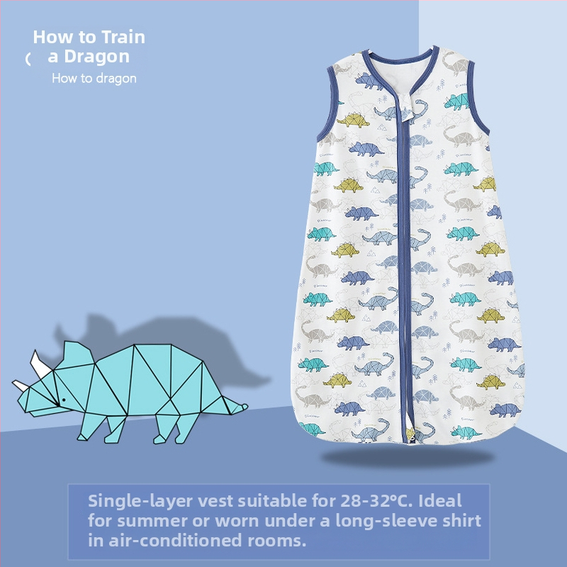 Υπνόσακος μωρού, σε στυλ γιλέκου, 95% βαμβάκι+, αντιβακτηριακός, σχέδιο καρτούν