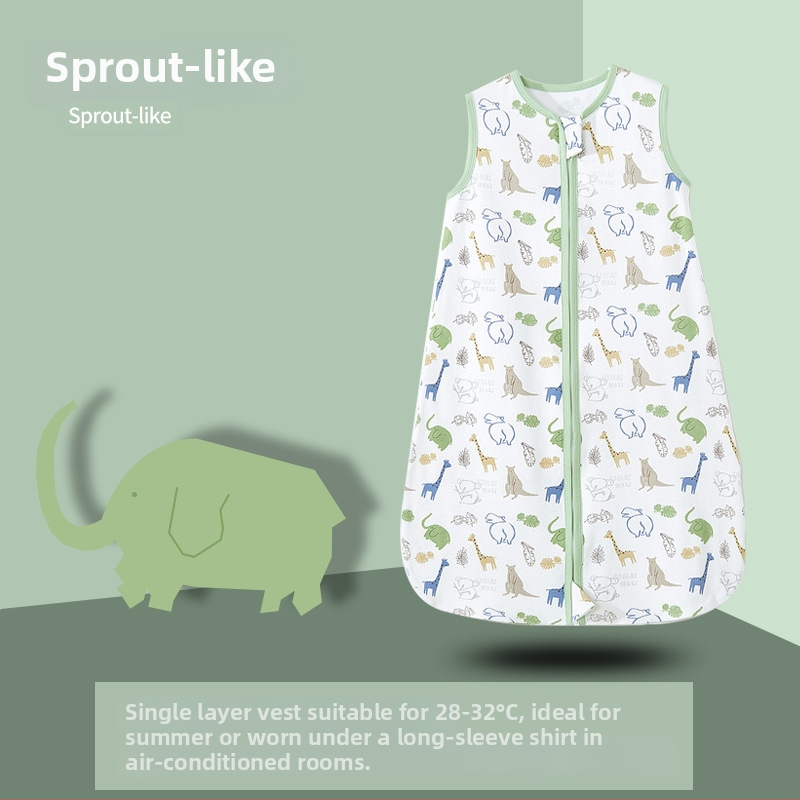 Υπνόσακος μωρού, σε στυλ γιλέκου, 95% βαμβάκι+, αντιβακτηριακός, σχέδιο καρτούν