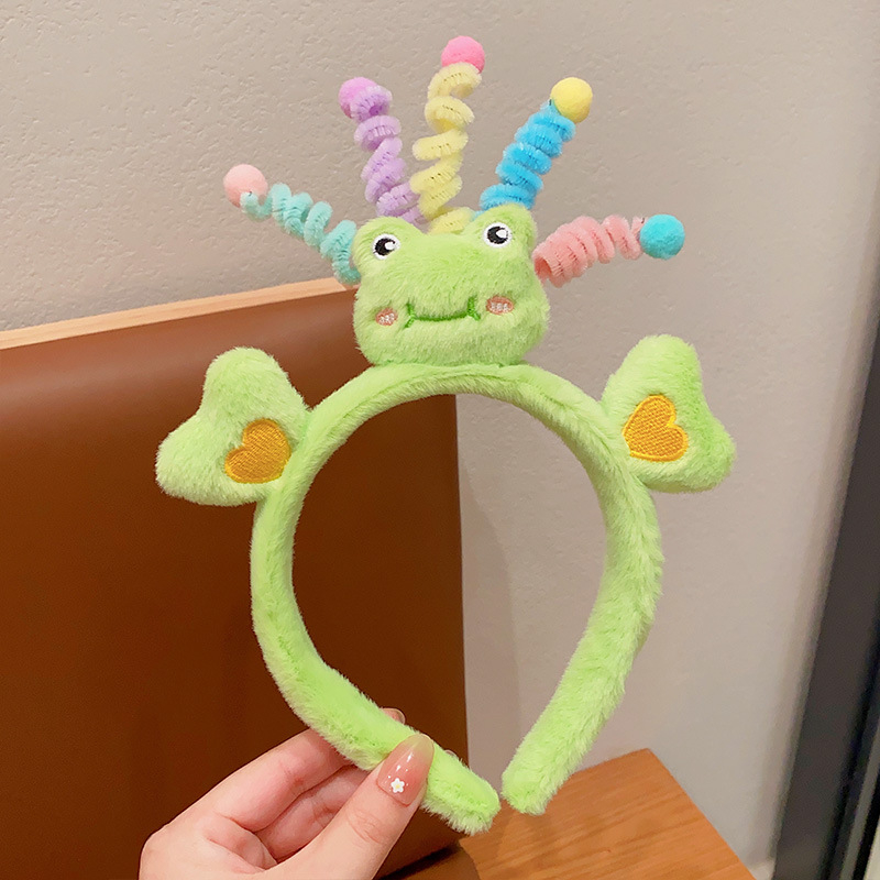 Лента за глава - ръчно изработена, смесени материали, стил Cartoon, свеж и сладък, унисекс, Пролет 2024