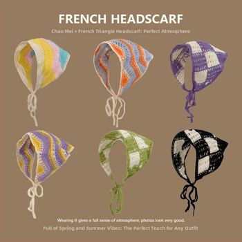 Koreai-stílusú, uniszex, akril fejpánt, geometriai mintával