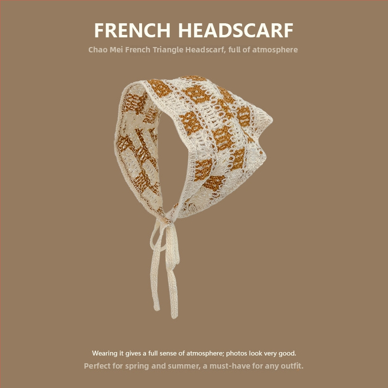 Koreai-stílusú, uniszex, akril fejpánt, geometriai mintával