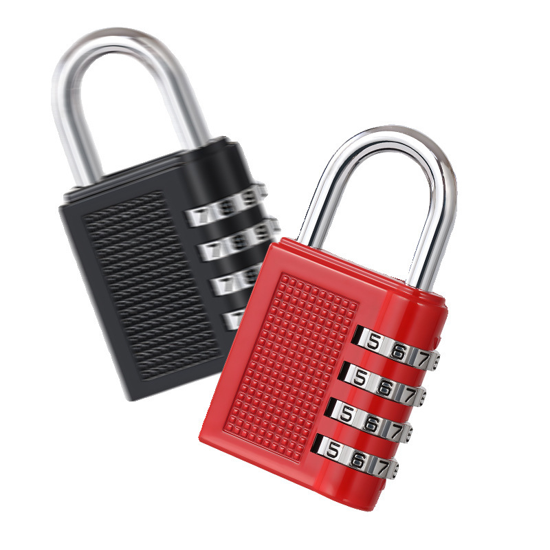 Štvordigitový kovový zámok s heslom, Model 06, univerzálny dizajn, vhodný pre internátne skrinky a dvere skríň, suterén a garáž.