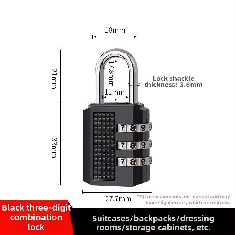 Štvordigitový kovový zámok s heslom, Model 06, univerzálny dizajn, vhodný pre internátne skrinky a dvere skríň, suterén a garáž.